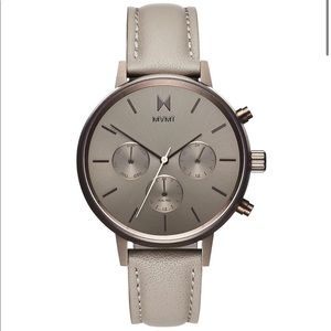 Women's Nova Lyra Taupe Leather Strap Watch 38mm